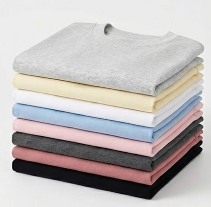 T-shirt basique à manches courtes pour femme