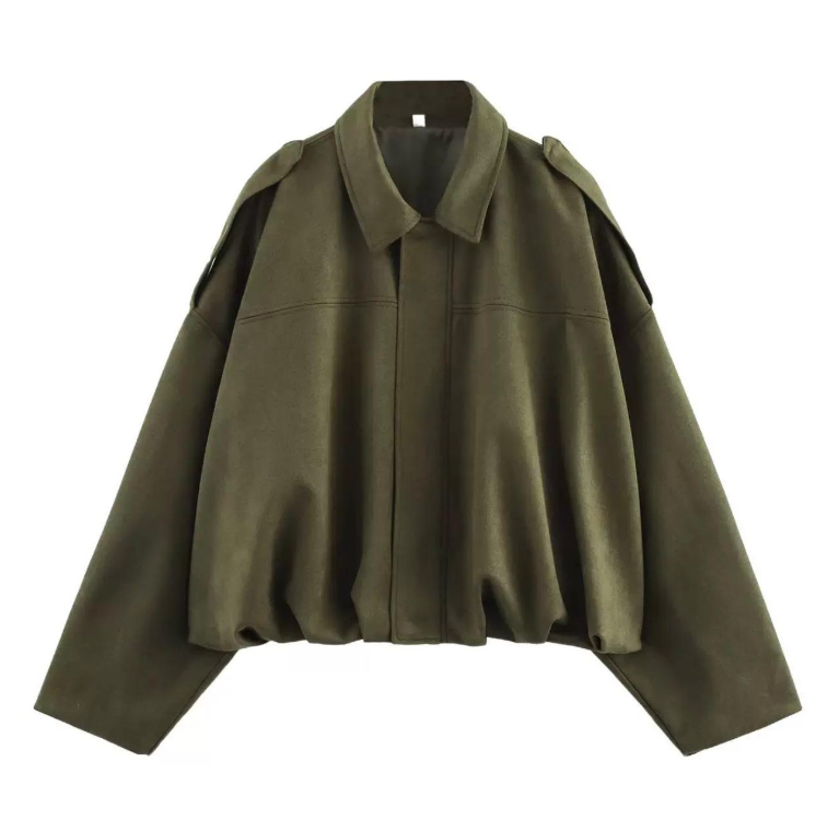 Veste courte structurée à épaules marquées