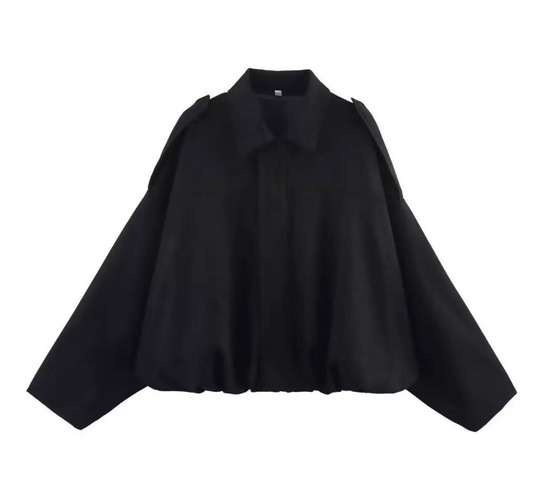 Veste courte structurée à épaules marquées