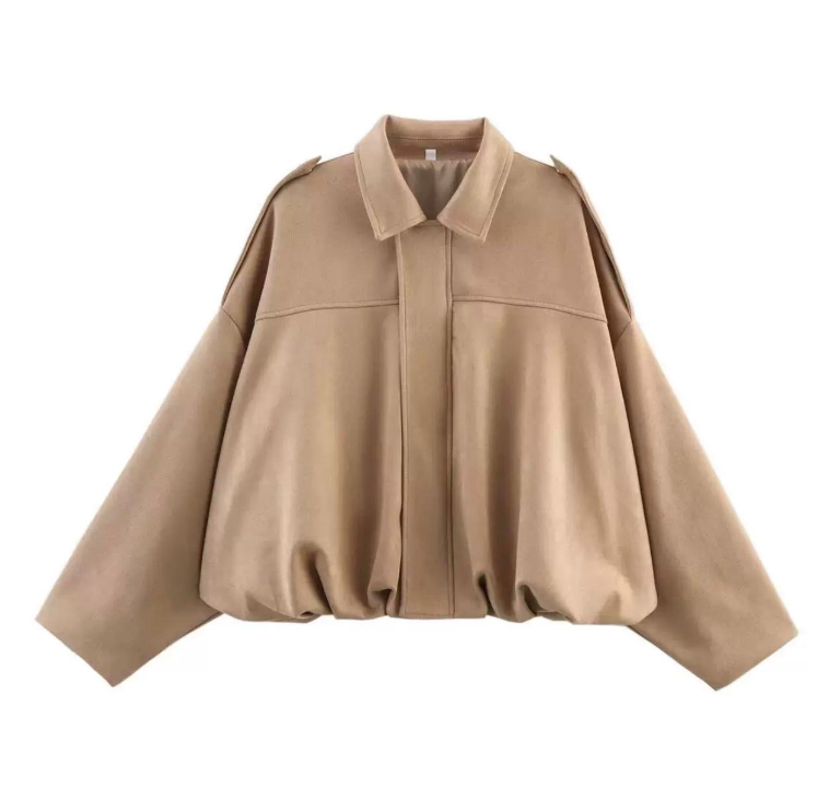 Veste courte structurée à épaules marquées