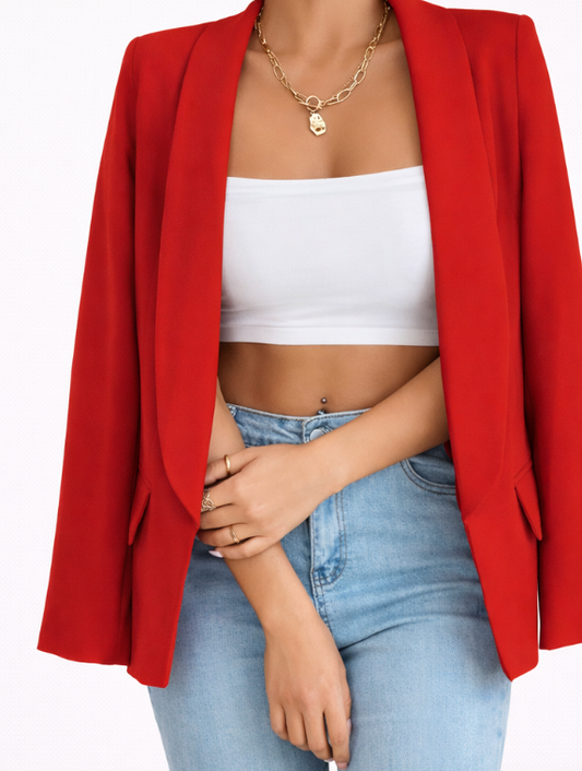 Blazer structuré à coupe élégante