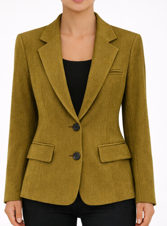 Blazer structuré en velours côtelé