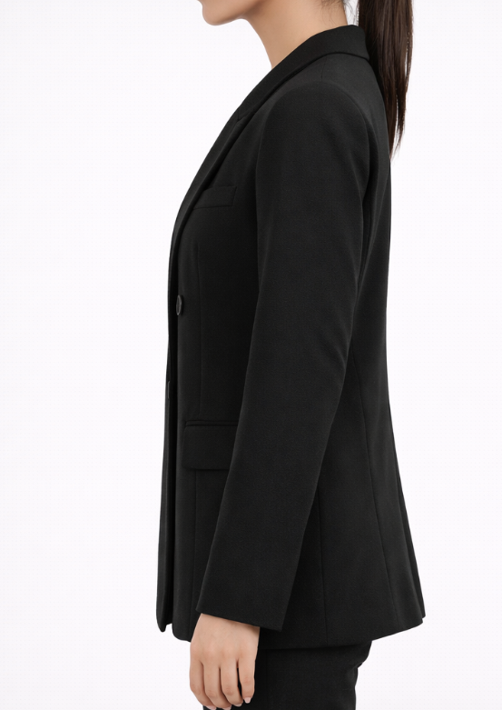 Blazer croisé élégant à coupe structurée