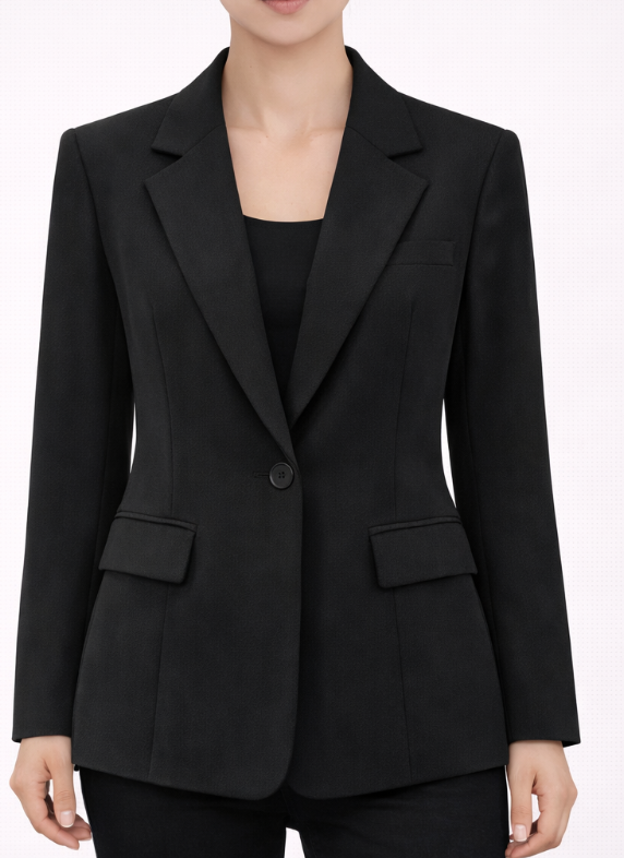 Blazer élégant à coupe structurée