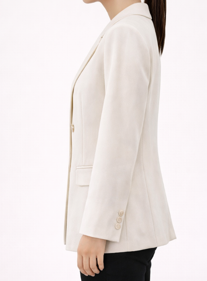 Blazer croisé élégant à coupe structurée