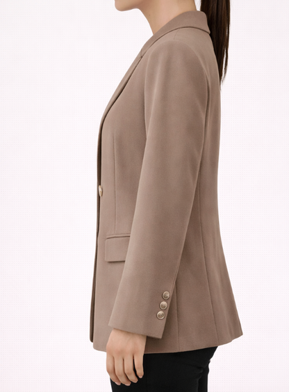 Blazer croisé élégant à coupe structurée