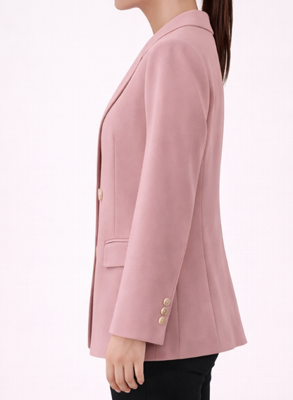 Blazer croisé élégant à coupe structurée