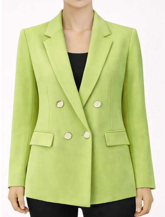 Blazer croisé élégant à coupe structurée